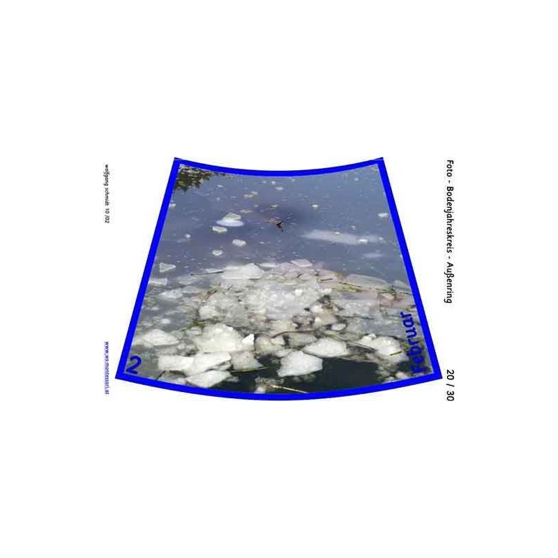 Annual circle for floor with photos 105cm