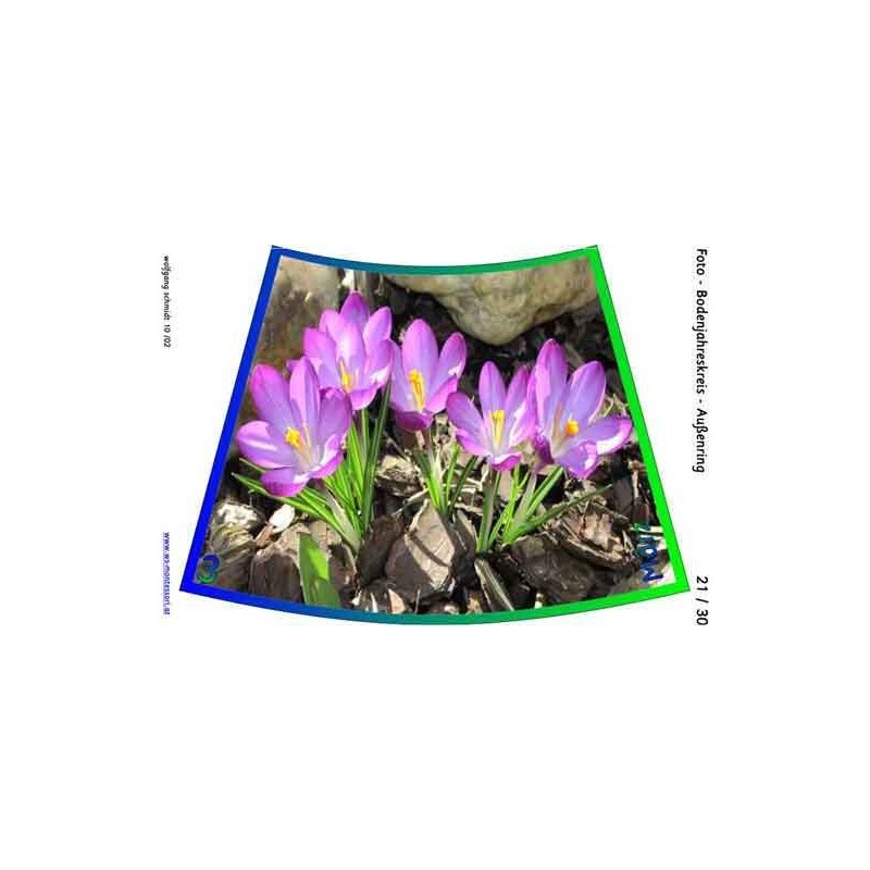 Jahreskreis für Boden mit Fotos 105cm