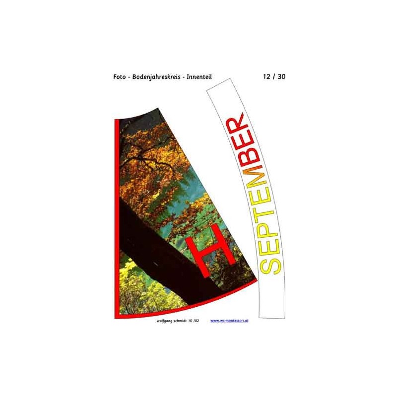 Jahreskreis für Boden mit Fotos 105cm