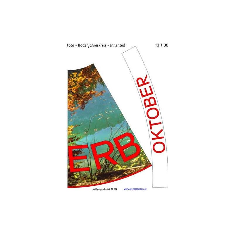 Jahreskreis für Boden mit Fotos 105cm