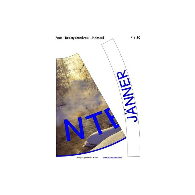 Ročný cyklus pre podlahu s fotografiami 105cm