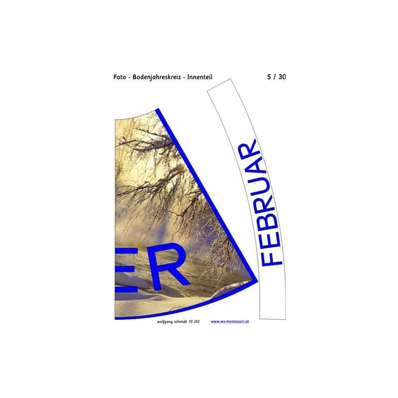 Jahreskreis für Boden mit Fotos 105cm