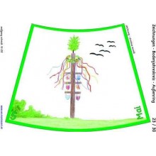Jahreskreis für Boden mit Zeichnungen 105cm