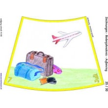 Annual circle for floor with drawings 105cm