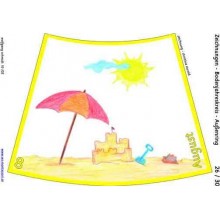 Annual circle for floor with drawings 105cm