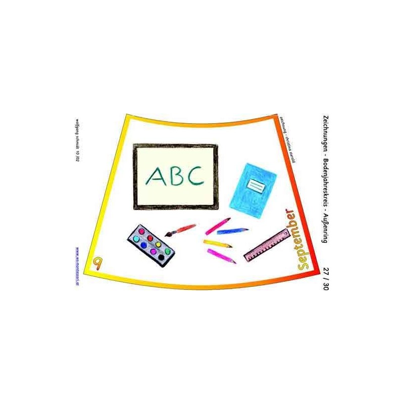 Annual circle for floor with drawings 105cm