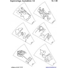 Annual circle for floor with drawings 105cm