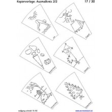 Annual circle for floor with drawings 105cm