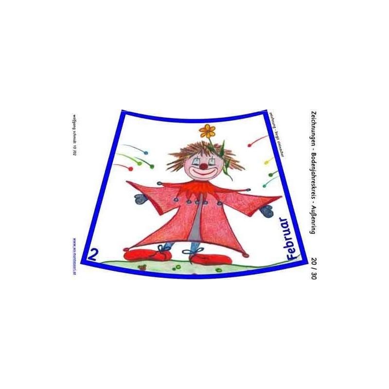 Ročný kruh na podlahu s kresbami 105cm