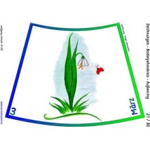 Ročný kruh na podlahu s kresbami 105cm