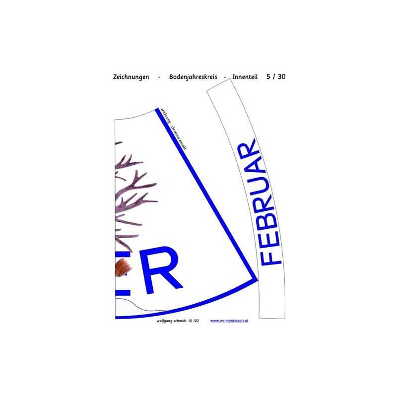Ročný kruh na podlahu s kresbami 105cm