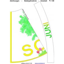 Jahreskreis für Boden mit Zeichnungen 105cm 