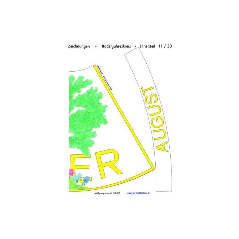 Ročný kruh na podlahu s kresbami 105cm