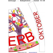 Jahreskreis für Boden mit Zeichnungen 105cm 
