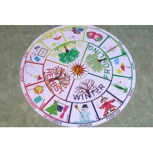 Annual circle for floor with drawings 105cm