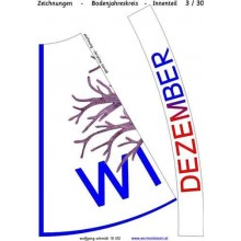 Jahreskreis für Boden mit Zeichnungen 105cm 