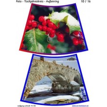 Annual circle for table with photos 75cm