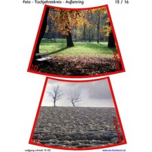 Ročný kruh na stôl s fotografiami 75cm