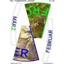 Jahreskreis für Tisch mit Fotos 75cm