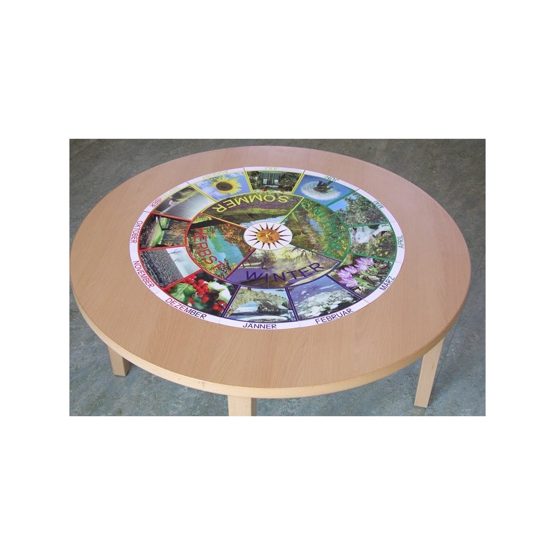 Jahreskreis für Tisch mit Fotos 75cm