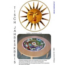 Annual circle for table with photos 75cm