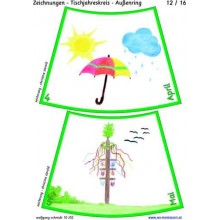 Jahreskreis für Tisch mit Zeichnungen 75cm