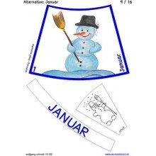 Jahreskreis für Tisch mit Zeichnungen 75cm 