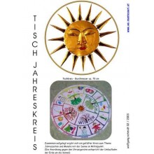 Annual circle for table with drawings 75cm