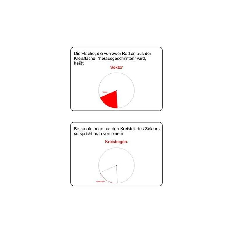 Card index to the circle