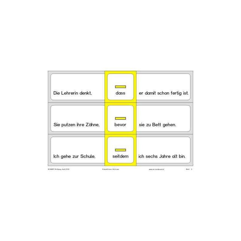 Konjunktionen, Adj. braun