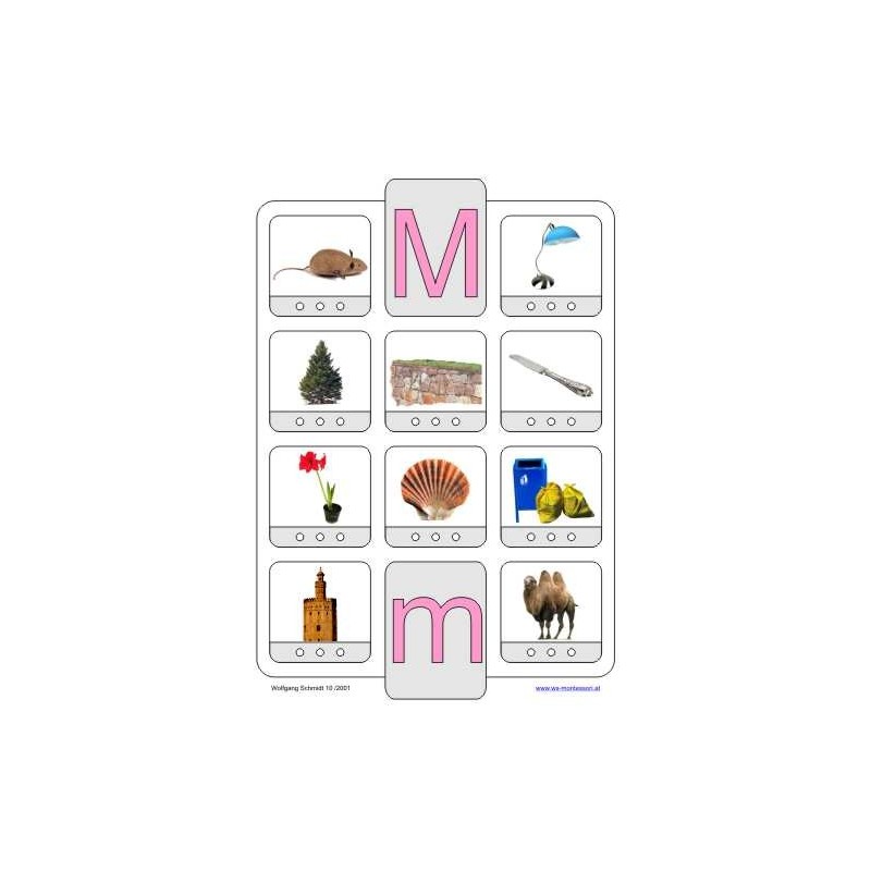 Phonetic training stopper cards