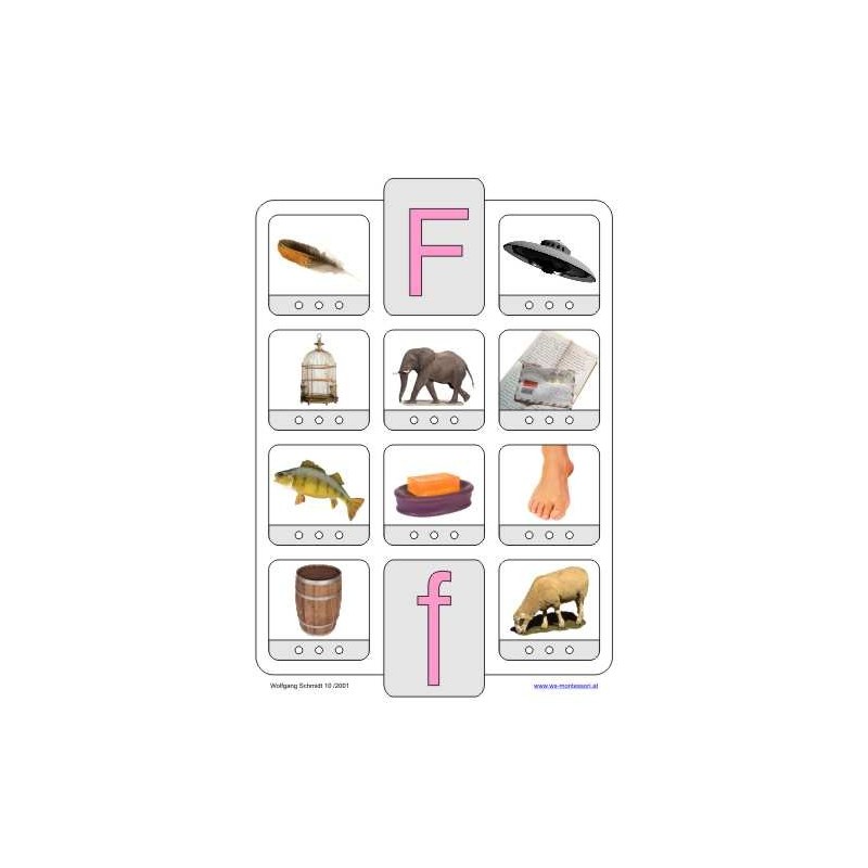 Phonetic training stopper cards