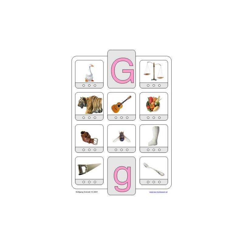 Phonetic training stopper cards