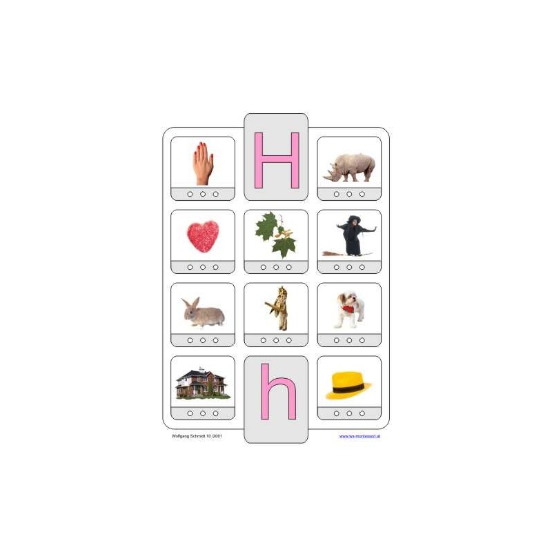 Phonetic training stopper cards