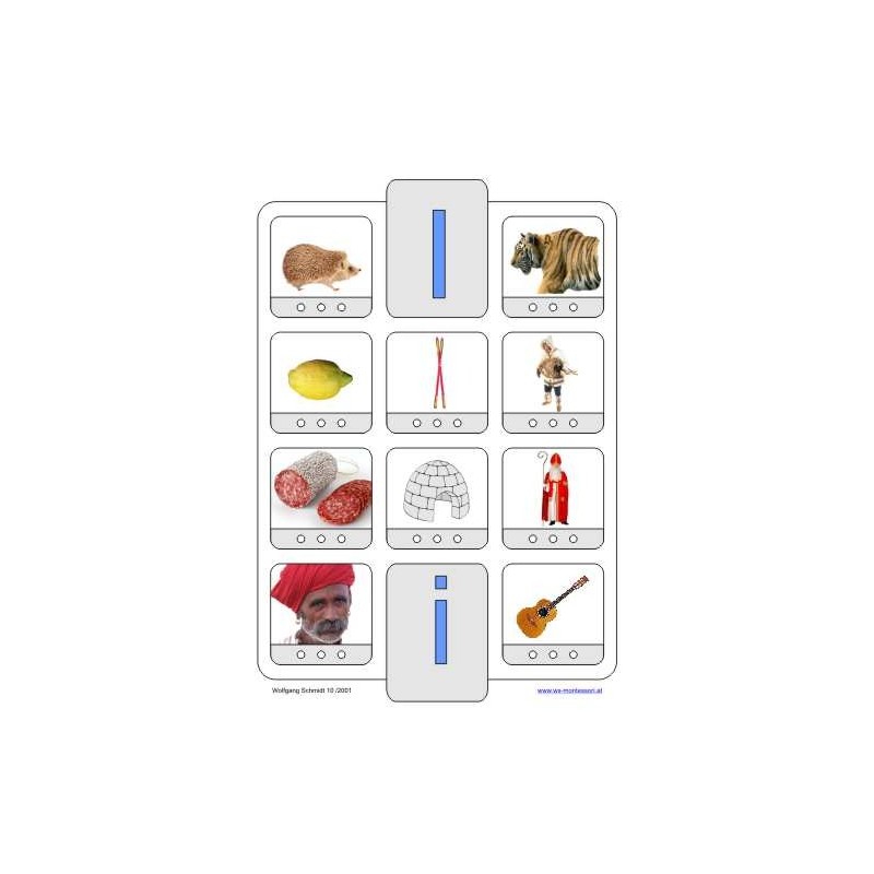 Phonetic training stopper cards