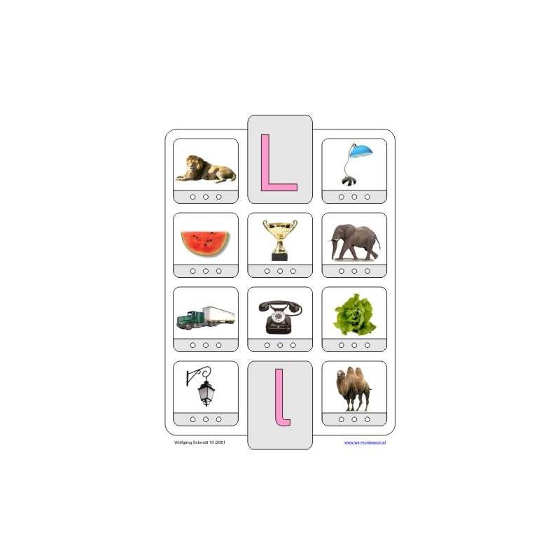 Phonetic training stopper cards