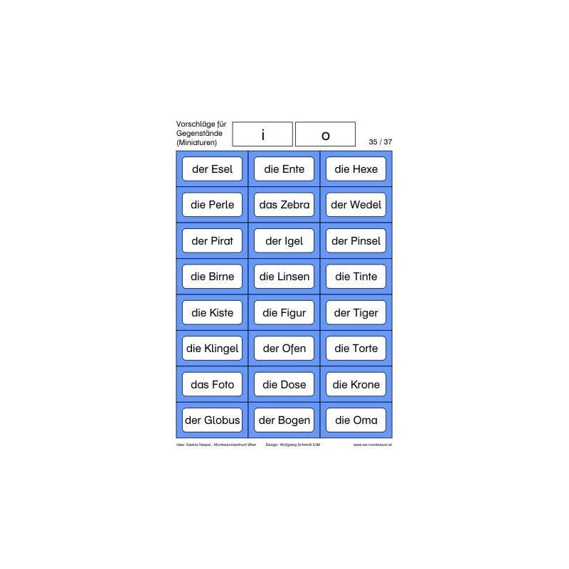Reading material: Loud reading including pictures