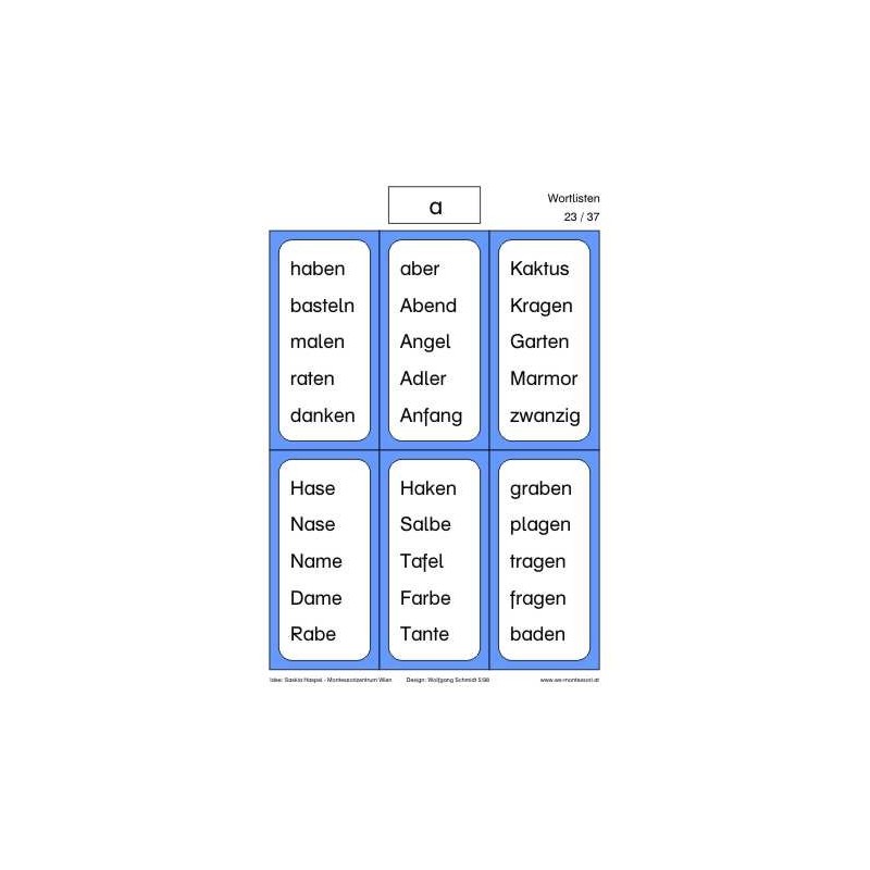 Reading material: Loud reading including pictures