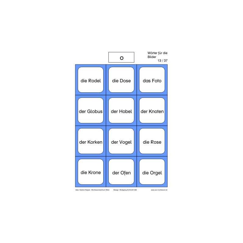 Čítací materiál: Čítanie verné zvuku vrátane obrázkov