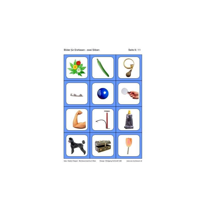 Lesematerial: Lautgetreues Lesen: nur Bilder Lesematerial: Lautgetreues Lesen: nur Bilder