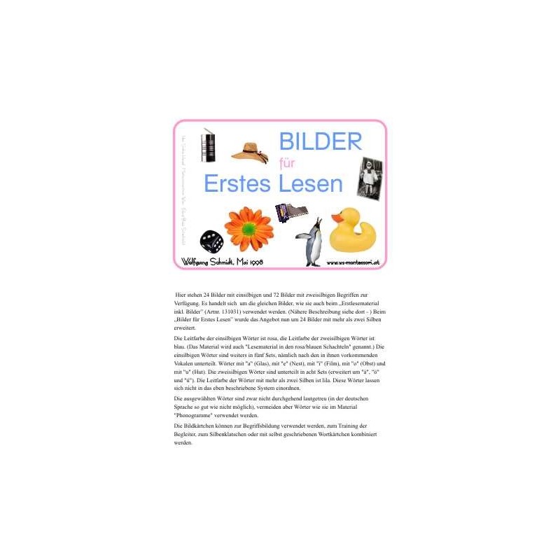 Lesematerial: Lautgetreues Lesen: nur Bilder Lesematerial: Lautgetreues Lesen: nur Bilder