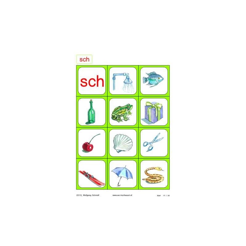 Reading material: phonograms