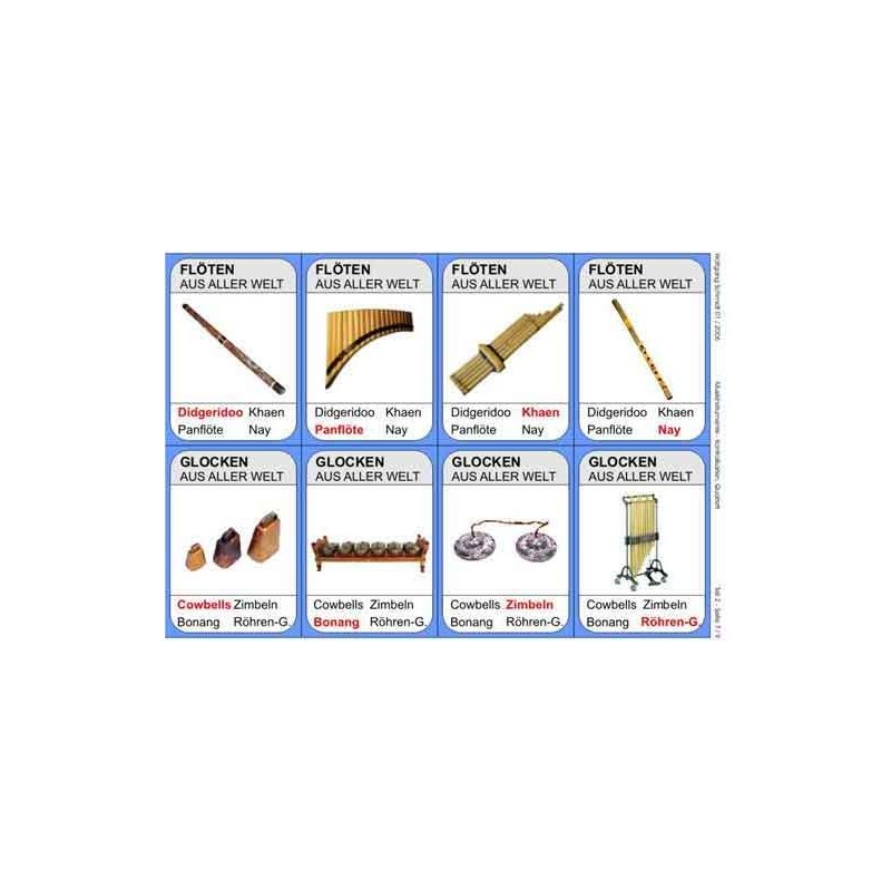 Musical instruments from all over the world