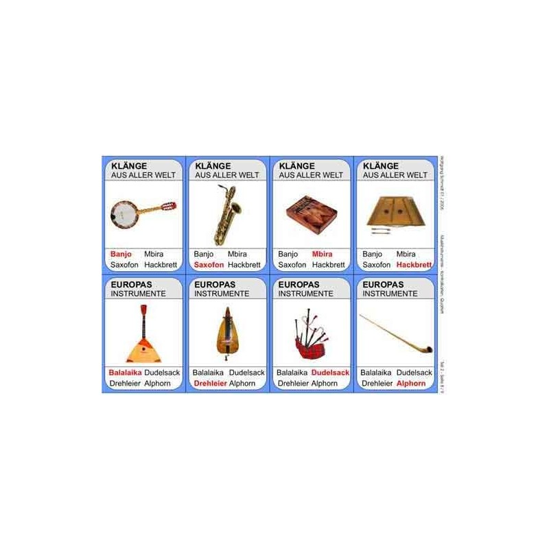 Musical instruments from all over the world