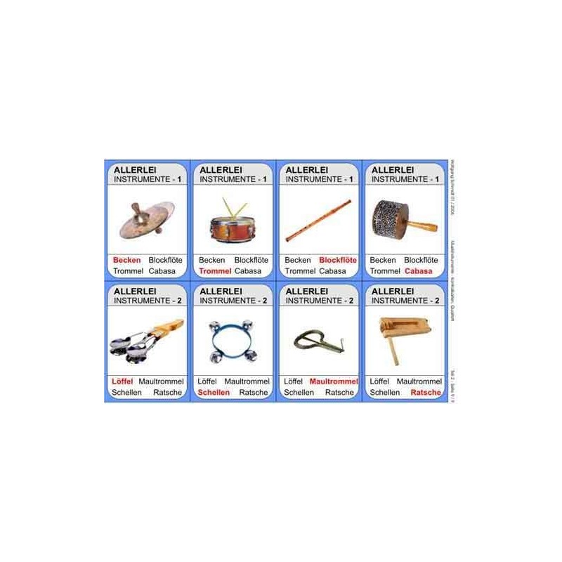 Musical instruments from all over the world