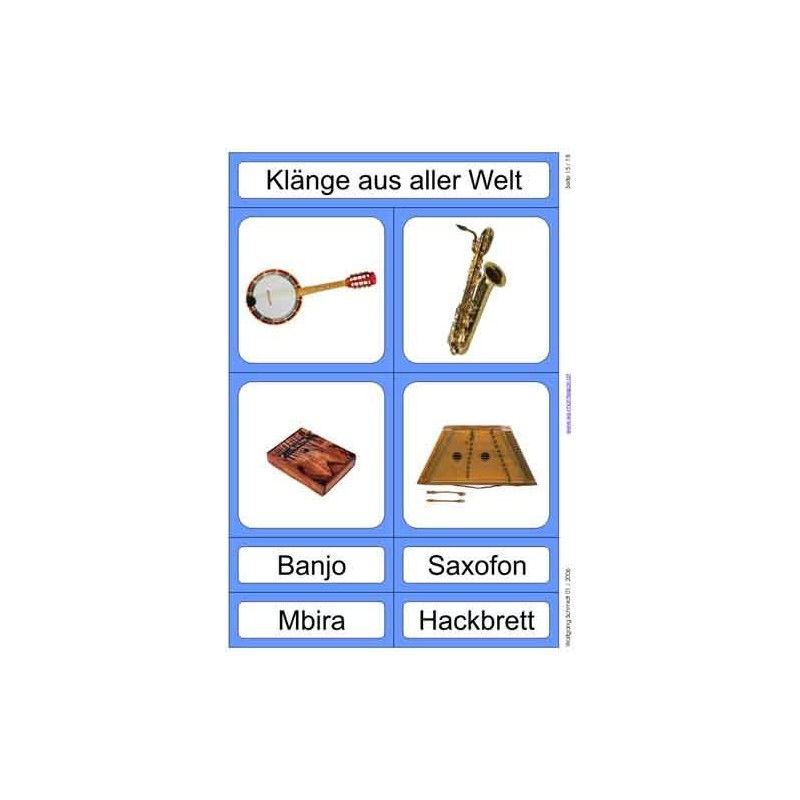 Musical instruments from all over the world