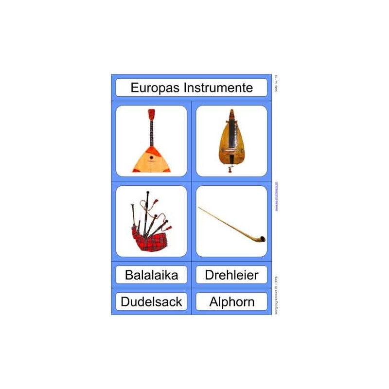 Musical instruments from all over the world
