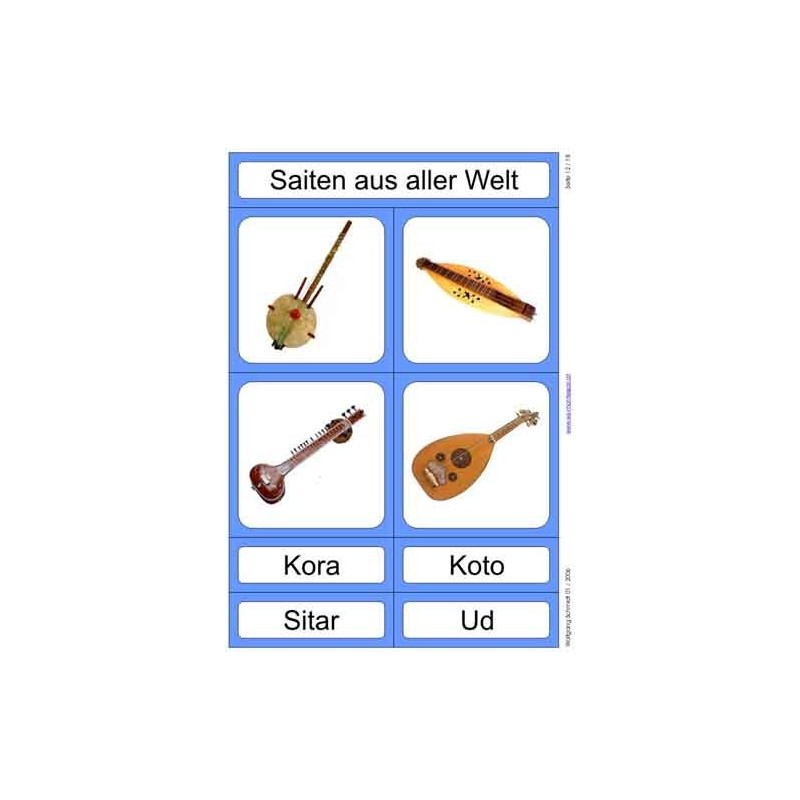 Musical instruments from all over the world