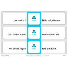 Numeral: On the beach, adj. Blue