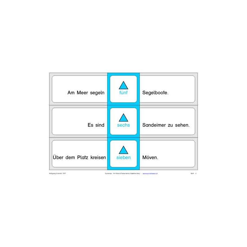 Číslo: Na pláži, adj. Modrá